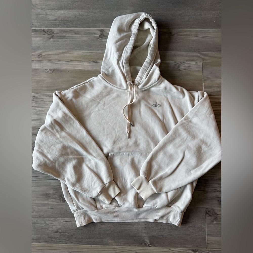 Alo Yoga Accolade Hoodie Bone Small